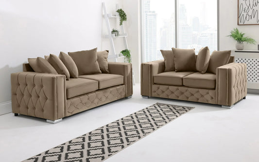 Alaska 3+2 Scatterback Sofa in Mink