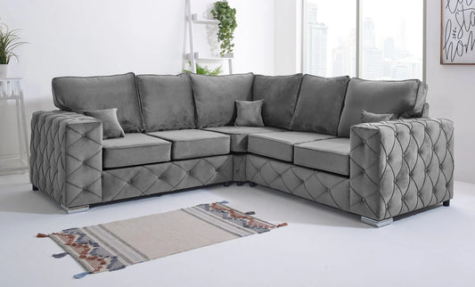 Ashton Fullback Corner Sofa in Dark Grey – A Perfect Blend of Style & Comfort