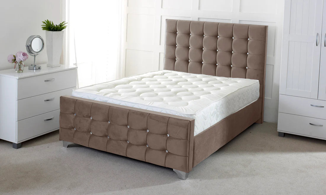 Cube Bed In Chenille