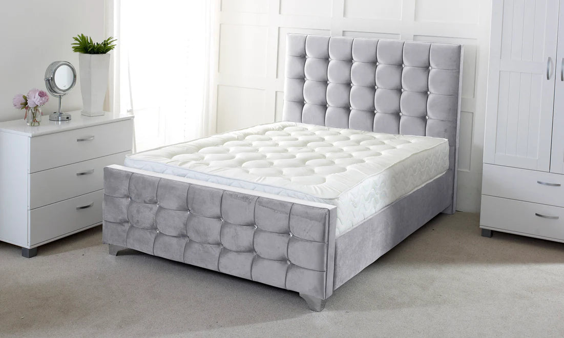 Cube Bed In Chenille