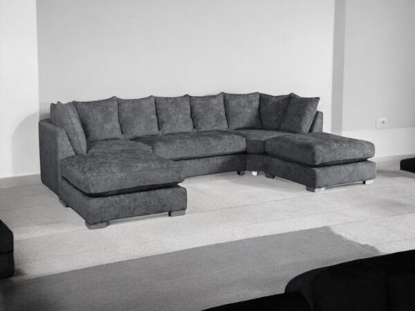 London Chenille Fabric U-Shaped Sofa – Luxury, Comfort & Versatility