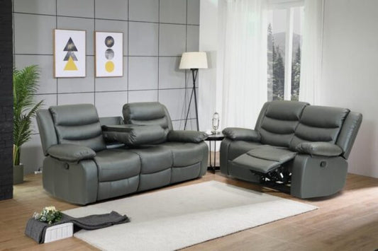 Roma Leather Recliner 3 & 2 Seater Sofa Set