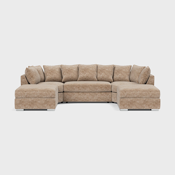 Bishop U-Shape Corner Sofa in Mink – The Ultimate Blend of Comfort & Style