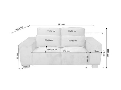 Sloane Luxury Large 2 Seater