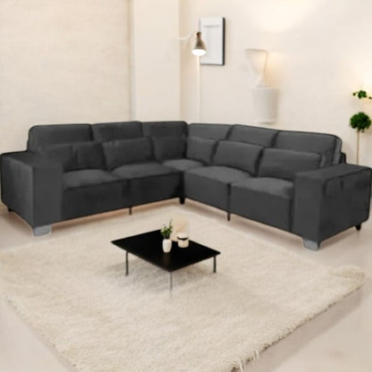 Sloane Corner Sofa – Premium Plush Velvet with Thick Foam Seating