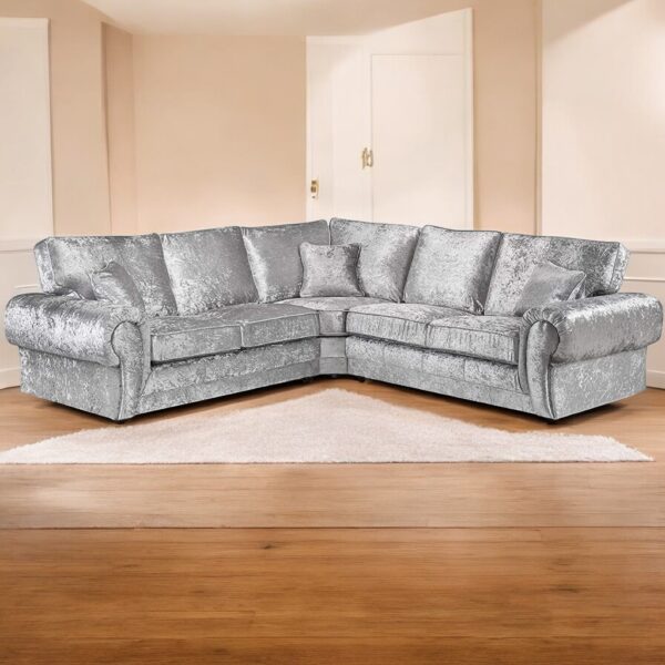 Tango Crushed Velvet Corner Sofa – Luxurious Style & Comfort