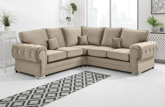 Verona Corner Fullback Sofa in Cream