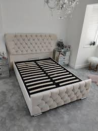 Kendall Wingback Bed in Naples