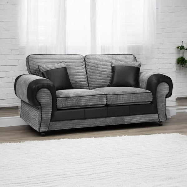 Tango 2 Seater Brown & Mocha Cord Sofas Set